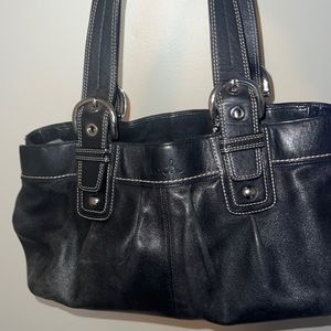 Black Leather Coach Purse